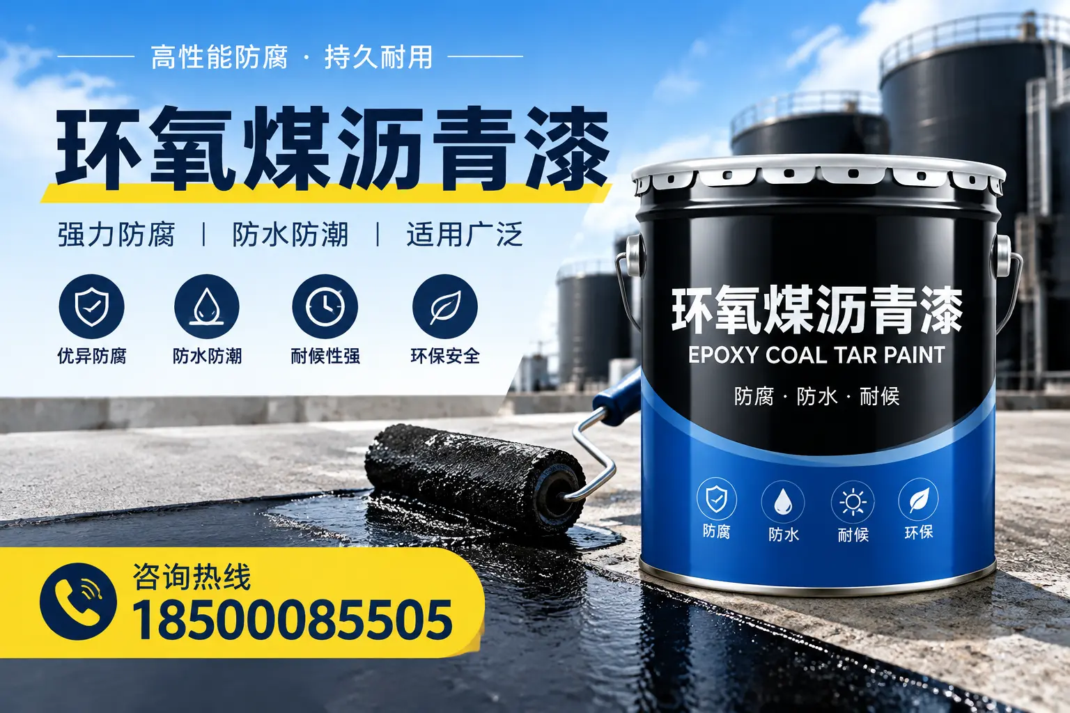 选择环氧煤沥青漆的五大理由,大庆客户必知